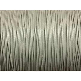 1 Spool 180 meters - Waxed Cotton Cord Thread 0.8mm Gray 