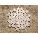 Fil 39cm 37pc env - Perles de Pierre - Quartz Rose Boules Facettées 10mm