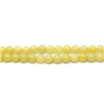 1 Fil 39cm Perles de Pierre - Jade Citron Boules 10mm 