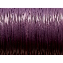 1 Spool 90 meters - Waxed Cotton Cord Thread 1.5mm Purple 