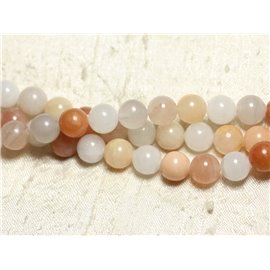 1 Strand 39cm Stone Beads - Pink Aventurine Balls 10mm 