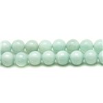 Fil 39cm 65pc env -  Perles de Pierre - Amazonite Boules 6mm