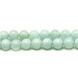 Thread 39cm 46pc - Stone Beads - Amazonite Balls 8mm 
