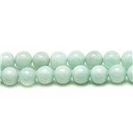 Fil 39cm 37pc env - Perles de Pierre - Amazonite Boules 10mm 