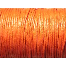 1 Spool 90 meters - Waxed Cotton Cord Thread 1.5mm Orange 