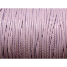 1 Bobine 90 mètres - Fil Cordon Coton Ciré 1.5mm Mauve 