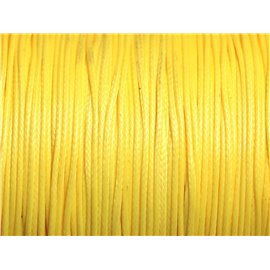 1 Spool 180 meters - Waxed Cotton Cord 0.8mm Yellow 