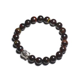 Buddha und Halbedelstein Armband - Iron Eye 