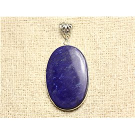 N36 - Anhänger Silber 925 und Stein - Lapislazuli Oval 42x28mm 