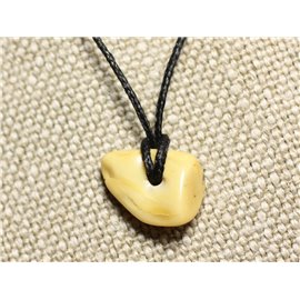21mm Natural Amber Pendant Necklace N32 