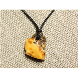24mm Natural Amber Pendant Necklace N13 