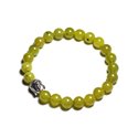 Bracelet Bouddha et Pierre semi précieuse - Jade Olive 