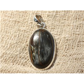 N2 - Pendant 925 Silver and Pietersite Oval 36x20mm 