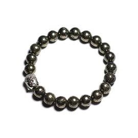 Buddha Bracelet and Semi Precious Stone - Pyrite 