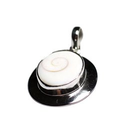 Pendentif argent 925 Oeil Shiva Sainte Lucie Ovale 35mm  Pendentif argent 925 Oeil Shiva Sainte Lucie Ovale 35mm