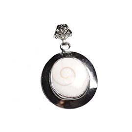 Pendentif argent 925 Oeil Shiva Sainte Lucie Ovale 35mm  Pendentif argent 925 Oeil Shiva Sainte Lucie Ovale 35mm