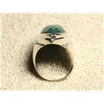 N348 - Bague Argent 925 Aventurine facettée Marquise 34x14mm 