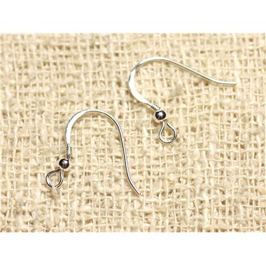 Boucles d'Oreilles Nacre Coeurs 18mm Blanc 