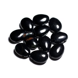 Collier Pendentif Pierre semi précieuse - Oeil de Tigre noir Faucon Goutte 25mm  Collier Pendentif Pierre semi précieuse - Oeil de Tigre noir Faucon Goutte 25mm