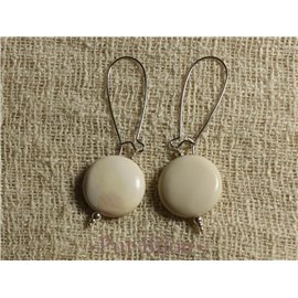 Boucles d'Oreilles Pierre - Jaspe Mokaïte 15mm Boucles d'Oreilles Pierre - Jaspe Mokaïte 15mm