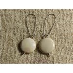 Boucles d'Oreilles Pierre - Jaspe Mokaïte 15mm