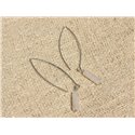 Boucles d'Oreilles Argent 925 et Pierre - Quartz Rose Colonnes 13x4mm 
