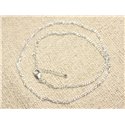 Chaîne Argent 925 Mailles ovales torsadées 3-6x2mm 48cm 
