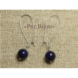 Boucles d'Oreilles Pierre - Lapis Lazuli 10mm Boucles d'Oreilles Pierre - Lapis Lazuli 10mm