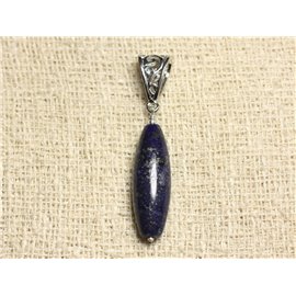 Halbedelsteinanhänger - Lapislazuli-Spindel 29x9mm 