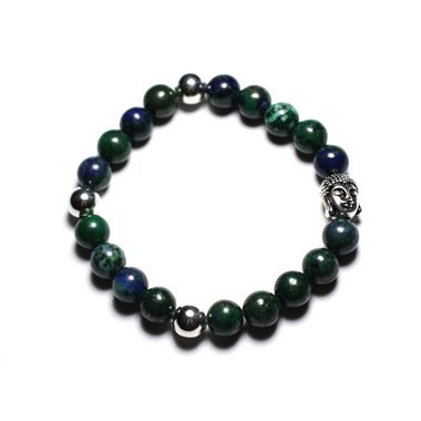 Bracelet Bouddha et Pierre semi précieuse - Chrysocolle 