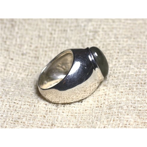 n116 - Bague Argent 925 et Pierre - Labradorite Ovale 14x10mm
