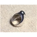 n116 - Bague Argent 925 et Pierre - Labradorite Ovale 14x10mm 