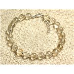 Bracelet Argent 925 et Pierre - Citrine 6mm