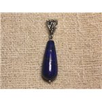 Pendentif Pierre semi précieuse - Lapis Lazuli Goutte ronde 30x12mm 