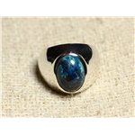 n116 - Bague Argent 925 et Pierre - Azurite Ovale 14x10mm 