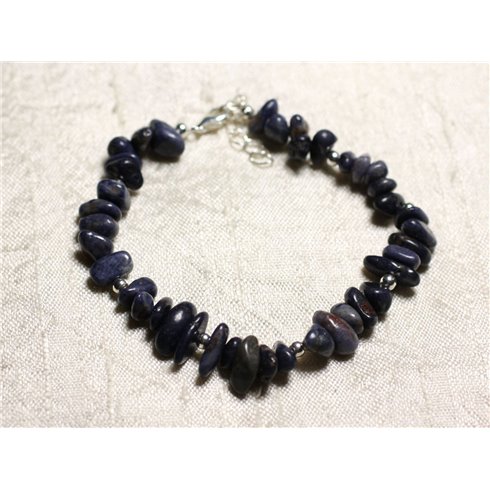 Bracelet Argent 925 et Pierre - Saphir