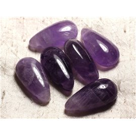 Collier Pendentif Pierre - Amethyste Goutte 40mm Violet Collier Pendentif Pierre - Amethyste Goutte 40mm Violet