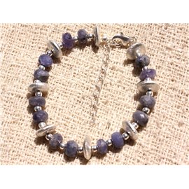 Bracciale Argento 925 e Pietra - Tanzanite sfaccettata 6-8mm 