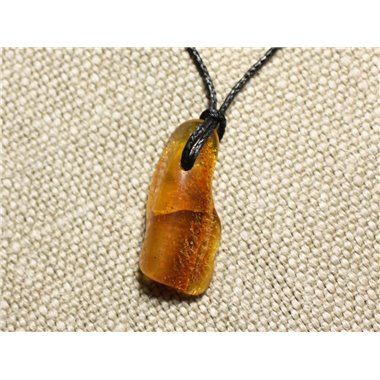 Collier Pendentif en Ambre naturelle 36mm N16 