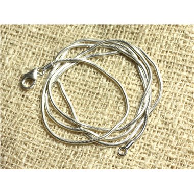 Chaîne Serpent Ronde 1mm en Argent 925 - 51cm 