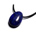 Collier Pendentif Pierre semi précieuse - Lapis Lazuli Goutte 25mm 