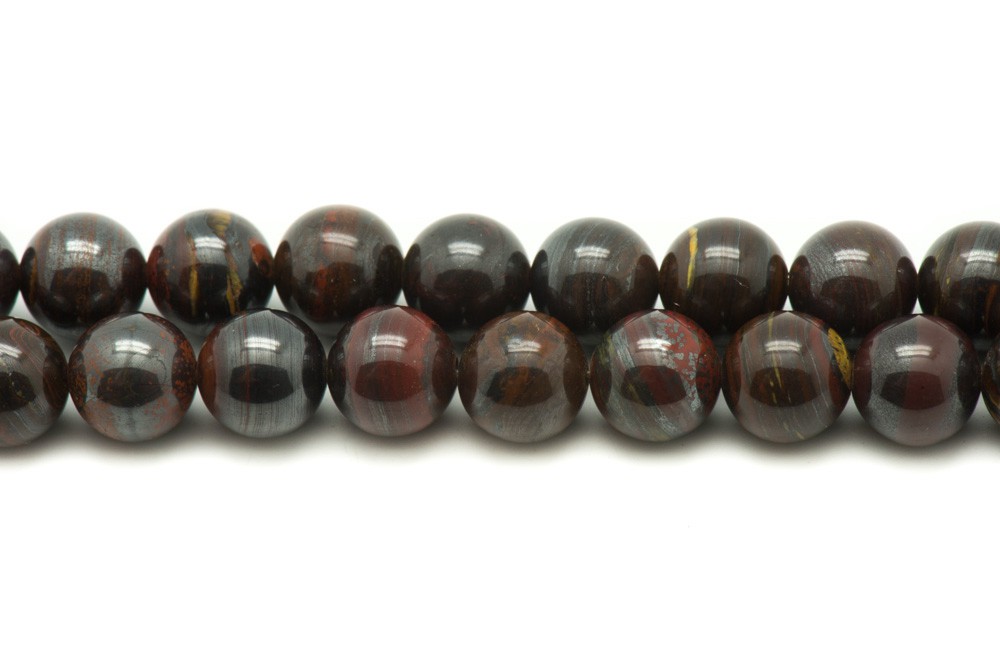 Fil 39cm 94pc env - Perles de Pierre - Oeil de Fer Boules 4mm - 8741140027077
