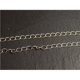 20cm - Cadena de plata 925 - Ovalada 4x3x0.4mm - 8741140027831