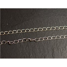 20cm - Cadena de plata 925 - Ovalada 4x3x0.4mm - 8741140027831