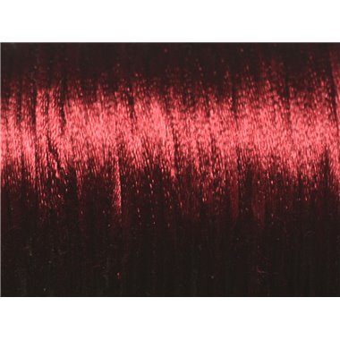 5 mètres - Fil Cordon Satin Queue de rat 2mm Rouge Bordeaux - 8741140022928