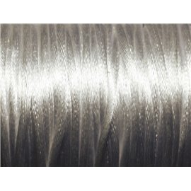 Spule 45 Meter - Satin Cord Rattail 2mm Weiß