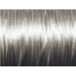 Bobine 45 mètres - Fil Cordon Satin Queue de rat 2mm Blanc Bobine 45 mètres - Fil Cordon Satin Queue de rat 2mm Blanc