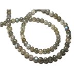 20pc - Perles de Pierre - Labradorite Boules 5-6mm - 8741140022683