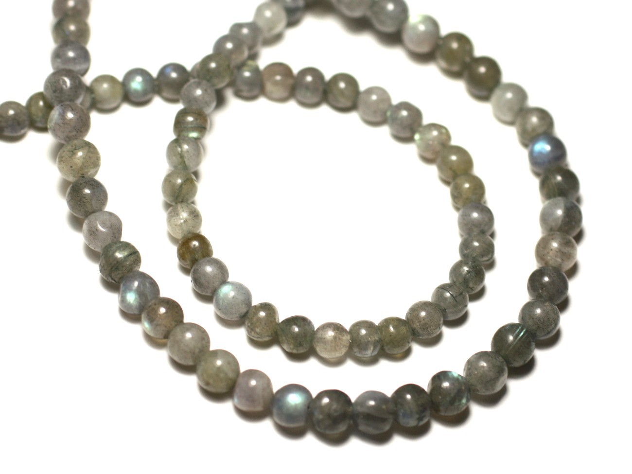20pc - Perles de Pierre - Labradorite Boules 5-6mm - 8741140022683