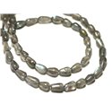 Fil 39cm 52-62pc env - Perles de Pierre - Labradorite Gouttes 6-8mm